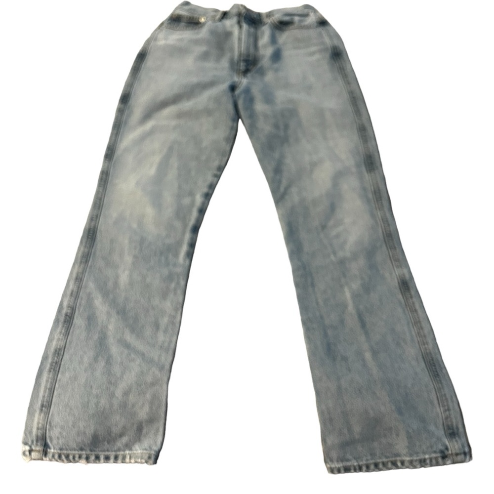 Agolde Distressed Lightwash Denim Jeans